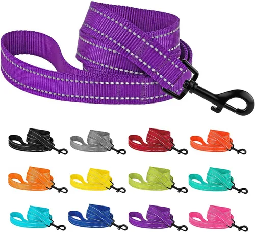 Vista 23 de CollarDirect Correa para perro duradera para mascotas, para caminar, entrenar y correr para pequeña, mediana y grande