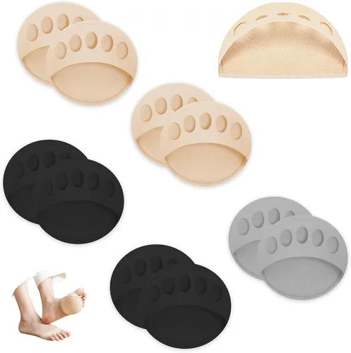 Vista 15 de Almohadillas invisibles de tela de panal transpirable, almohadillas metatarsianas gruesas y suaves para zapatos planos, tacones altos, prevención