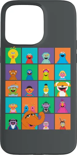Vista 26 de Funda para iPhone 16 Sesame Street Character Squares