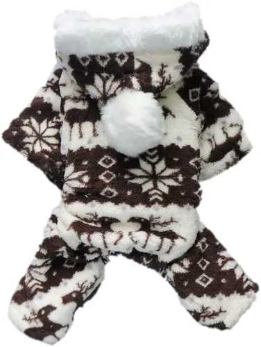 Vista 8 de enterito suave casual para perro, abrigo para perro con capucha chamarra cómoda para perros, ropa para perro, Azul