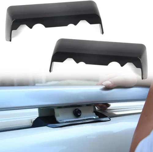 Vista 3 de ITrims Accesorios de coche para Toyota Prado J150 2010-2022 portaequipajes de extremo de riel protector de equipaje central de carga cubierta