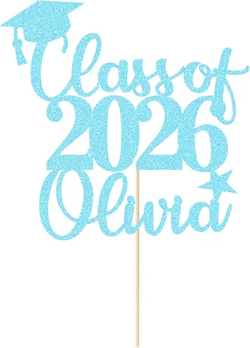 Vista 9 de Decoración para tarta de graduación 2025 personalizada para la clase de 2025 Felicidades 2025, regalo para graduación de graduación, decoración