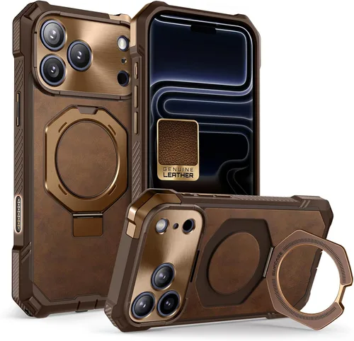Vista 18 de SUPCASE Funda para iPhone 17 Pro Max con función atril (agarre de unicornio escarabajo), cubierta de control de cámara, compatible con MagSafe