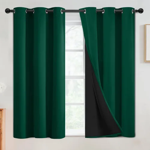 Vista 95 de SimpleHome - Cortinas opacas 100% para recámara, cortinas de ventana con ojales beige, con aislamiento térmico, cortinas de oscurecimiento
