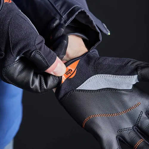 Vista 7 de Gill Guantes de vela de campeonato – Dedos largos con dedo y pulgar expuestos – Tela Dura-Grip 50+ protección solar UV y repelente al agua