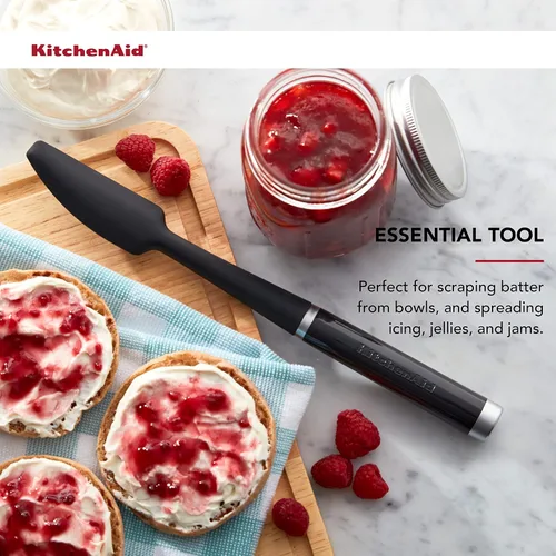 Vista 4 de KitchenAid Espátula clásica para frascos, talla única, color negro