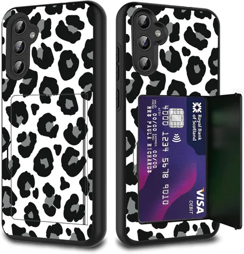 Vista 8 de Funda híbrida de doble capa con función atril para Samsung Galaxy A16 5G de 6.9 pulgadas, diseño de vaca con bandera estadounidense