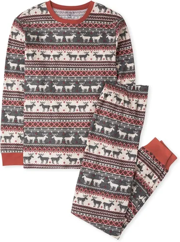Vista 9 de The Children's Place Pijama de Navidad unisex para bebé, algodón