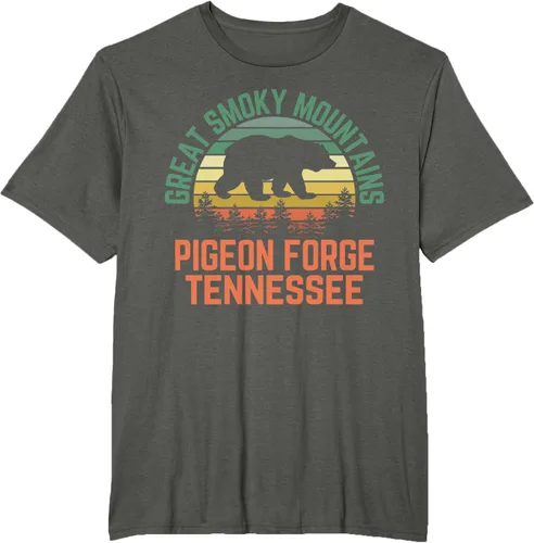 Vista 6 de Camiseta Pigeon Forge Great Smoky Mountains National Park Tennessee, Negro, S