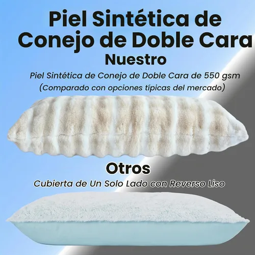 Vista 7 de OMEO Almohada de invierno esponjosa de cuerpo completo – Almohada de embarazo de espuma viscoelástica, almohada de lactancia para dormir de lado