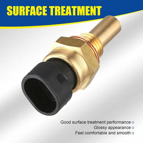 Vista 3 de 1 paquete de sensor de temperatura del motor del coche con enchufe, sensor de temperatura ECT de metal duradero para vehículos, piezas de reemplazo