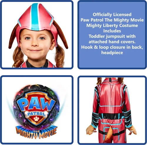 Vista 2 de Rubies Disfraz de Paw Patrol 2 The Mighty Movie Mighty Liberty - Mono y tocado