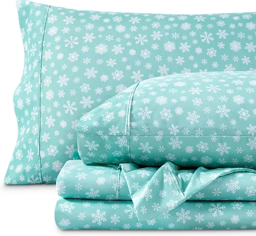 Vista 20 de Bare Home - Juego de sábanas estampadas, 1800 ultra suaves (individual, gris jaspeado) Deep Pockets 6 to 15 Inches, Breathable, Hypoallergenic