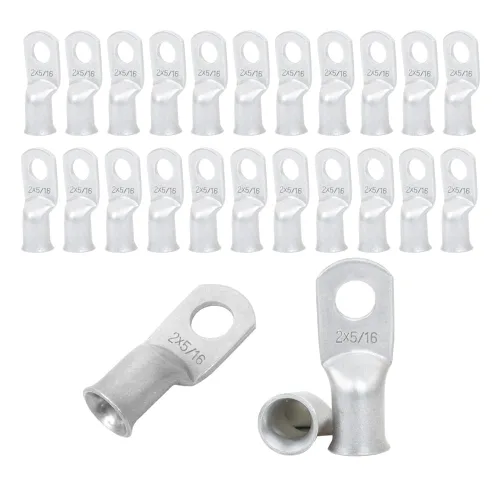 Vista 37 de 25 piezas de terminales de anillo de 1/0 AWG-1/2 (M12), terminales de anillo, conectores de terminal, terminales de cable resistentes, terminales