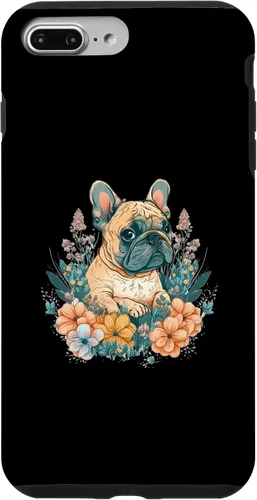 Vista 9 de iPhone 15 Bulldog Francés Asia Arte Japón China Amante de la Naturaleza Frenchie Caso