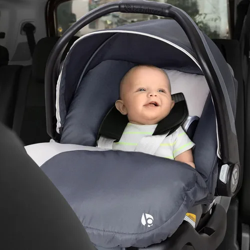 Vista 4 de Baby Trend Ally Sistema de Viaje con Asiento de Automóvil Portátil para Bebé Recién Nacido con Arnés y Funda Extra Acogedora para Bebés de hasta 35