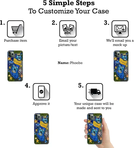 Vista 2 de Head Case Designs Funda de gel suave personalizable con licencia oficial de Harry Potter Gryffindor, adornos de Navidad, compatible con Samsung