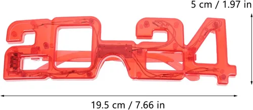 Vista 6 de BESPORTBLE Gafas iluminadas - 4 colores de gafas LED, gafas de Año Nuevo 2024 que brillan en la oscuridad, suministros de fiesta para fiesta