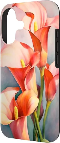 Vista 2 de Calla Lilies Flower Floral Watercolor Case for iPhone 17
