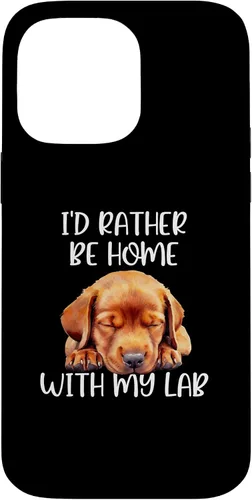 Vista 20 de Funda para iPhone 11 Pro Max Fox Red Lab Mom Dad I'd Rather Be Home Labrador Retriever