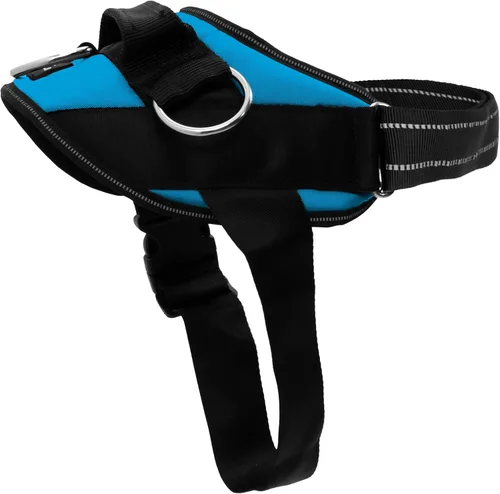 Vista 17 de ShawnCo Arnés esencial para perro, chaleco sin tirones para mascotas con 3 clips de correa, sin estrangulamiento, reflectante, ajustable