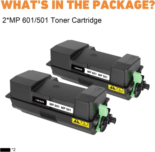 Vista 7 de hehua Cartucho de tóner compatible MP 501 MP 601 407823 Reemplazo para Ricoh MP 501 MP 601 Cartucho de tóner para impresora Ricoh SP 5300 SP 5300dn