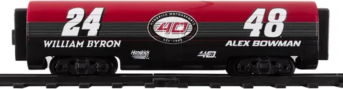 Vista 10 de Lionel NASCAR Hendrick Motorsports - Juego de tren para el 40 aniversario – Motor diésel a batería listo para jugar con 1:64 fundido a presión