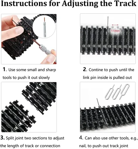 Vista 5 de SmaringWing Kit profesional de plataforma de coche con 2 motores de CC de alto par, modelo eduaccional Caterpillar Robotic Crawler Sciences