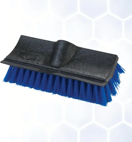 Vista 6 de CFS 3619014 - Exfoliante de suelo de doble superficie con escobilla de goma, 10 pulgadas de largo, color azul
