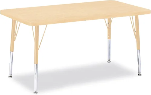 Vista 26 de Berries Mesa rectangular para actividades, altura E, Gris/Negro/Negro, 1