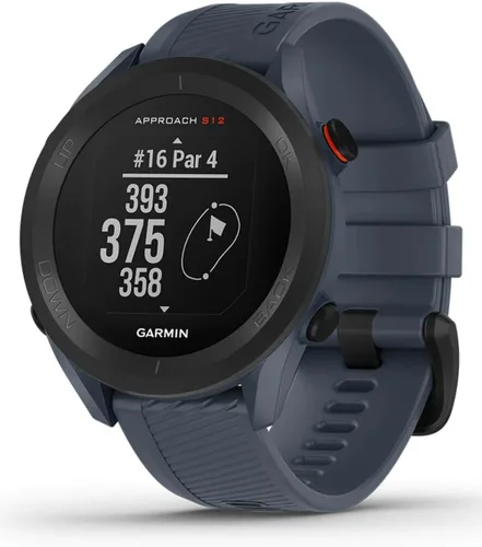 Vista 4 de Garmin Approach S12, Reloj de Golf GPS Fácil de Usar, Más de 42,000 Campos Precargados, Negro, 010-02472-00 Más de 42.000 mapas de cursos