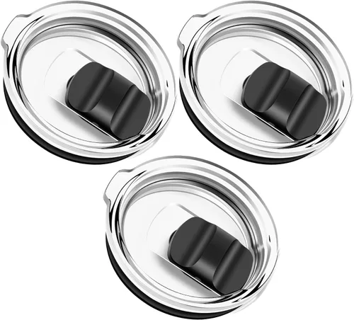 Vista 14 de Repuesto de tapa para vaso de vino de 10 onzas, paquete de 2 tapas magnéticas deslizantes compatibles con YETI de 6 onzas, taza apilable de 8 onzas