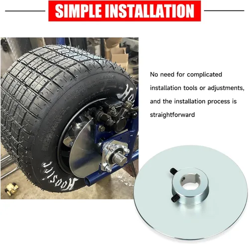 Vista 4 de GREHUA Rotor de freno de disco Go Kart de 6 pulgadas compatible con Manco 9598 9597 Yerf-Dog Carter ASW Bristers Airheart MB-1 Predator 212cc 196cc