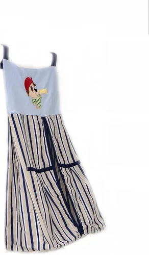 Vista 8 de Juego de ropa de cama de cuna de bebé de animales azules para cuna, 8 piezas