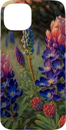 Vista 9 de Texas Rose Colored Bluebonnets Case for iPhone 17