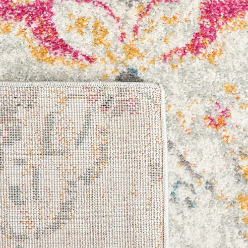 Vista 8 de SAFAVIEH Madison Collection - Alfombra de área de 5'3" x 7'6", color gris y dorado, diseño bohemio y elegante de paisley, no desprende pelusa