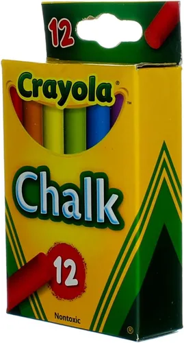 Vista 3 de Crayola Palitos de tiza de colores, 12 unidades, 2 paquetes