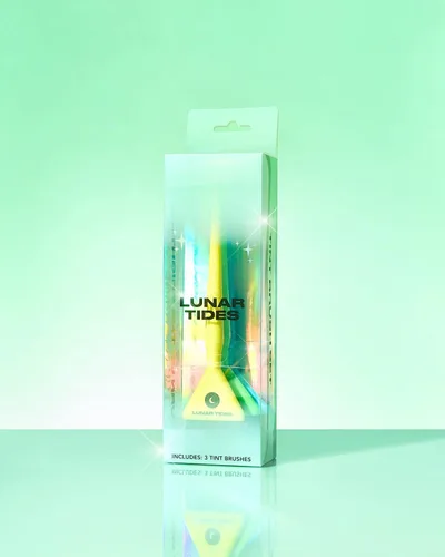 Vista 3 de Lunar Tides Juego de cepillos para el cabello - Paquete de 3 cepillos Aura Tint (Aqua)