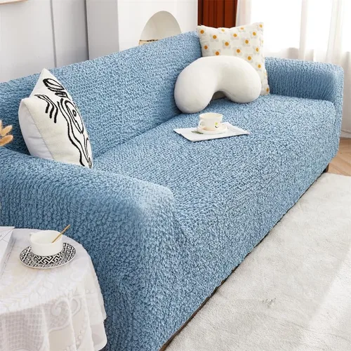 Vista 2 de Funda para sofá de 1, 2, 3, 4 plazas, de poliéster suave, de alta elasticidad, elegante funda para sofá, 1 pieza, protector de muebles para sala