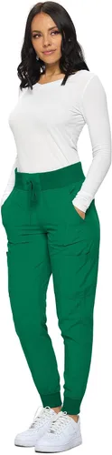 Vista 3 de Pantalones quirúrgicos acanalados para mujer