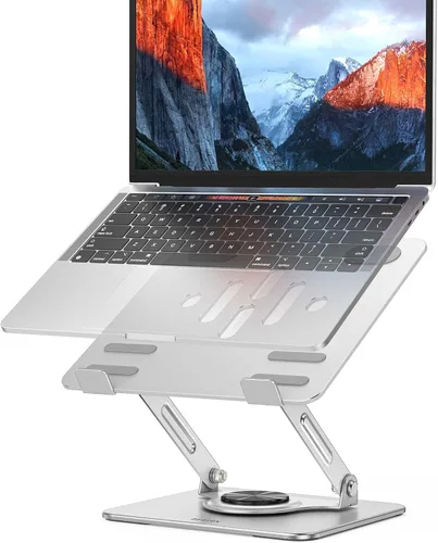 Vista 10 de BESIGN LS10 - Soporte de aluminio para laptop, ergonómico y ajustable, soporte para tableta y computadora, compatible con MacBook Air, Pro, Dell