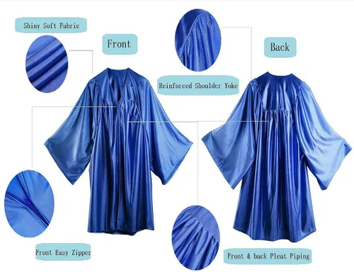 Vista 2 de HEPNA Gorra y vestido de graduación brillante de jardín de infantes 2023 con borla para fotografía de graduación preescolar preescolar y preescolar