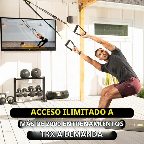 Vista 3 de TRX Entrenador de suspensión Pro3 + TRX Training Membresía bajo demanda de 6 meses