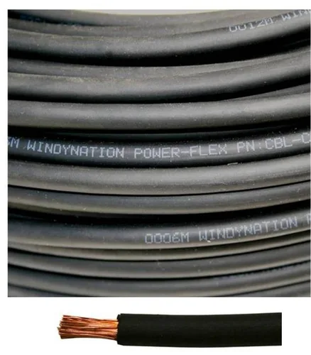 Vista 5 de WNI - Cable de cobre para soldar baterías calibre 1/0, 10 pies, color negro, 10 pies color rojo, AWG, ultra flexible, fabricado en los Estados