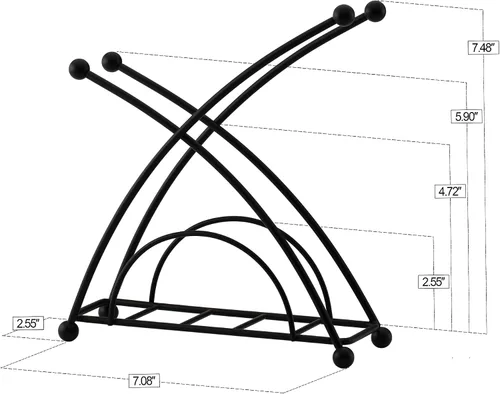 Vista 2 de Servilleteros de acero inoxidable para mesas - Servilleteros para cocina, servilleteros de mesa, servilleteros de cóctel, moderno servilletero
