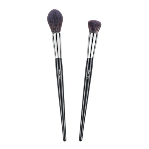 Vista 11 de Juego de 2 brochas de maquillaje para base, para difuminar, pulir, líquido, crema