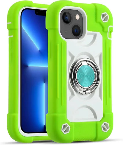 Vista 77 de MARKILL Funda compatible con iPhone Air de 6.5 pulgadas 2025 con soporte de anillo giratorio de 360 grados, protección contra caídas de grado