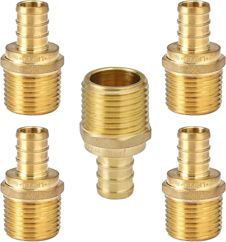 Vista 18 de 10 piezas HeSun 1/2 "PEX Crimp x 1/2" Hembra NPT Drop Ear Codo