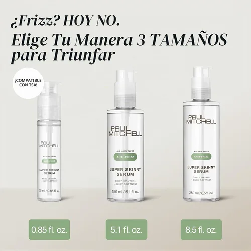 Vista 13 de Paul Mitchell El suero súper delgado acelera el tiempo de secado resistente a la humedad para el cabello encrespado
