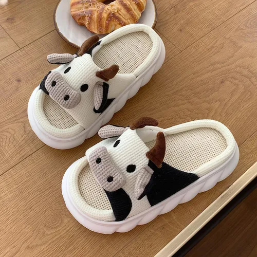 Vista 4 de Cute Animal Slippers For Women Men,Cute House Slippers For Women,Kawaii House Slippers,Cartoon Slides